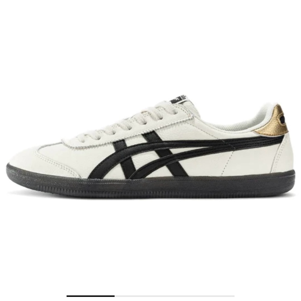 Onitsuka Tiger Tokuten Shoes in White Black Gold